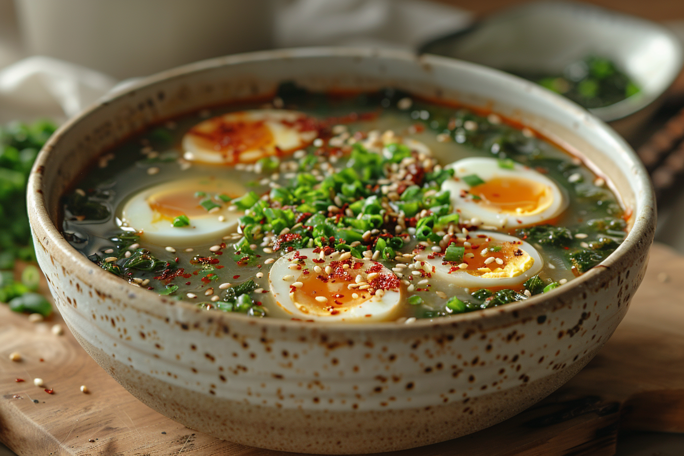 Egg and Seaweed Soup